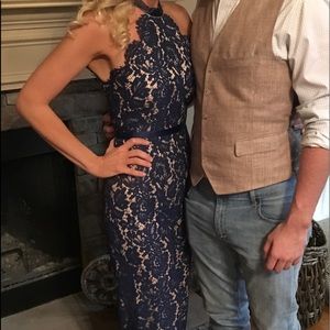 Lotus Threads jumpsuit, NWT, red, lace, size 4